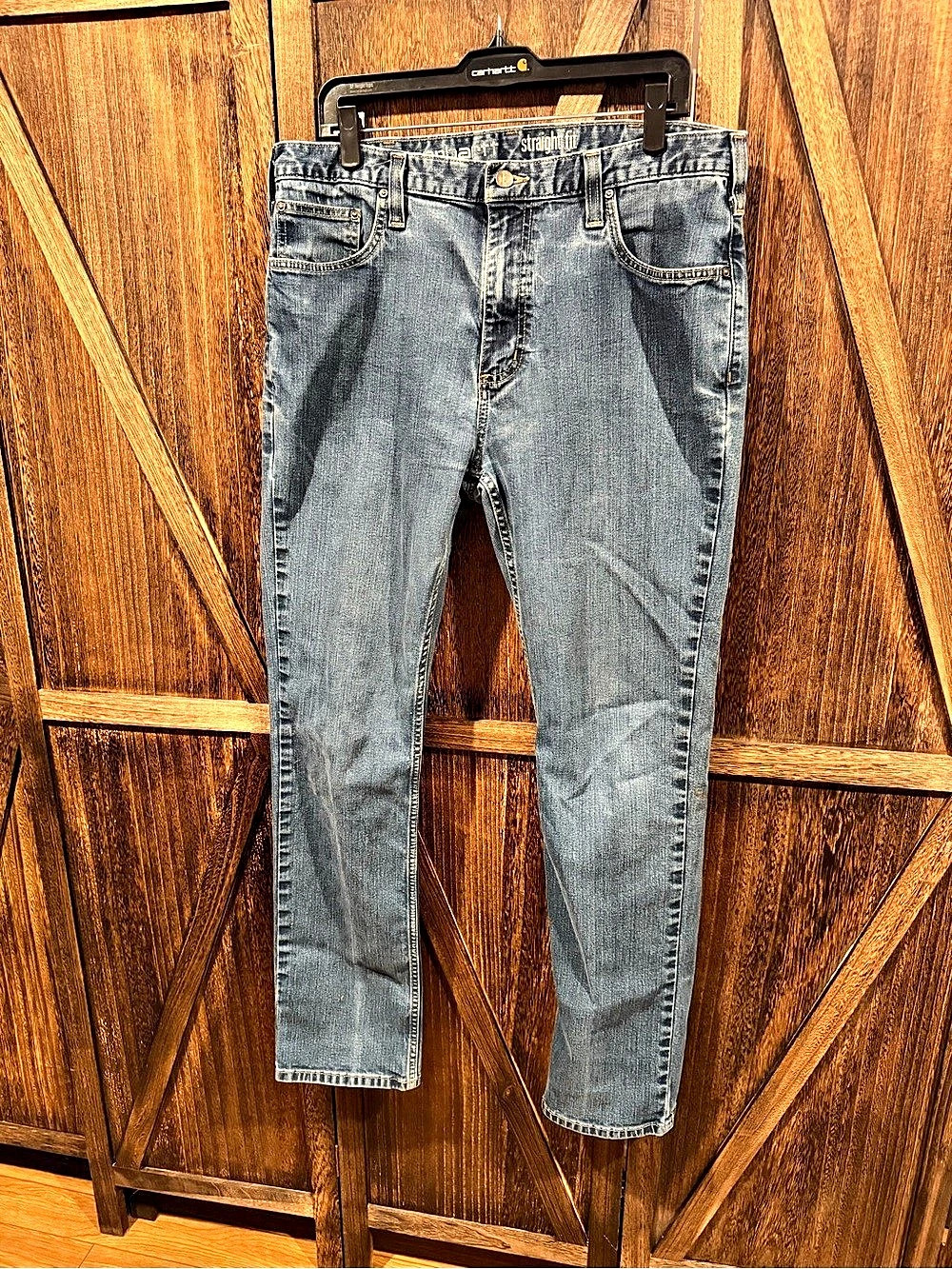Carhartt Rugged Flex Straight Fit Men's Blue Jeans Waist 36x34
